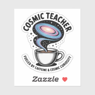 Sticker Professeur Cosmique Café et Curiosité de la Gal
