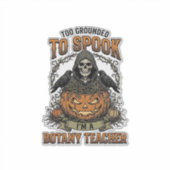 Sticker Professeur de botanique Halloween Gravure vintage (Devant)