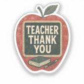 Sticker Professeur de Grunge Industriel - Salle de classe  (Recto)