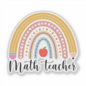 Sticker Professeur de mathématiques (Devant)