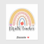 Sticker Professeur de mathématiques (Feuille)