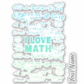 Sticker Professeur De Mathématiques Ou Professeur De Mathé (Devant)