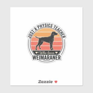 Sticker Professeur de physique aime conception de chien We