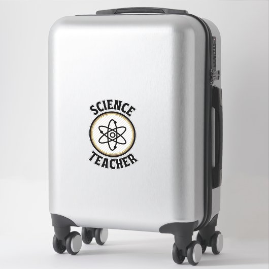 Sticker professeur de sciences (Sur valise)