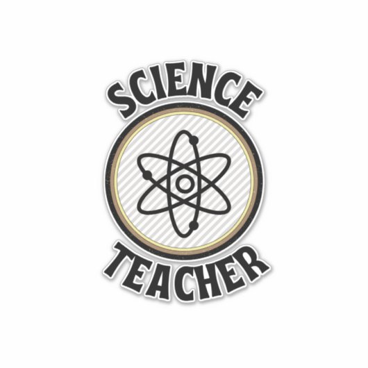Sticker professeur de sciences (Devant)