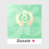 Sticker Professeur de Yoga Pose de Méditation Guérisseur C (Feuille)