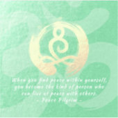 Sticker Professeur de Yoga Pose de Méditation Guérisseur C (Devant)