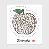 Sticker Professeur d'école d'impression d'animal d'école a (Feuille)