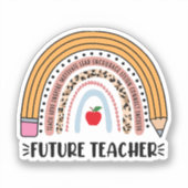 Sticker Professeur, Enseignant En Cours, Enseignant De 1èr (Recto)