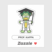 Sticker Professeur Kappa, Docteur en études de Yokai (Feuille)