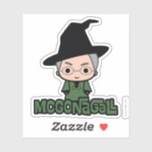 Sticker Professeur McGonagall Cartoon Character Art (Feuille)
