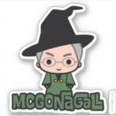 Sticker Professeur McGonagall Cartoon Character Art (Devant)