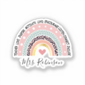 Sticker Professeur Rainbow Custom (Recto)