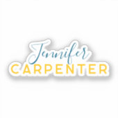 Sticker Professional elegant modern minimalist plain (Recto)