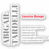 Sticker Professional minimalist bold modern custom plain (Recto)