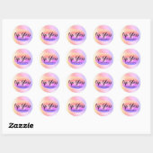 Sticker professionnel branché Rainbow Lip Gloss (Feuille)