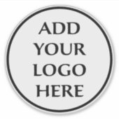 Sticker Professionnel Entreprise Logo Entreprise Ici (Devant)