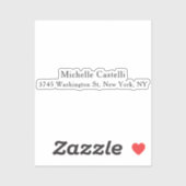 Sticker Professionnel Unique Classique Simple (Feuille)