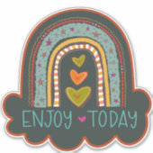 Sticker Profitez aujourd'hui Rainbow Inspirivity Encourage (Devant)