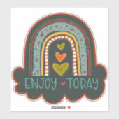 Sticker Profitez aujourd'hui Rainbow Inspirivity Encourage (Feuille)
