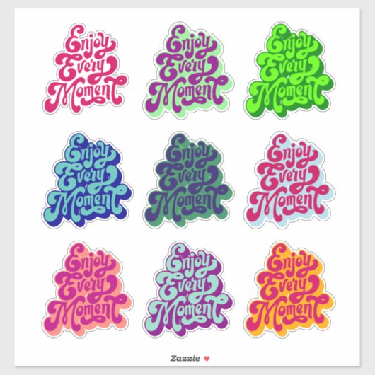 Sticker Profitez de chaque instant Multi Pack (Feuille)