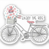 Sticker Profitez de l'autocollant de vélo de vélo de vélo (Devant)
