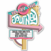 Sticker Profitez de l'autocollant de voyage (Devant)