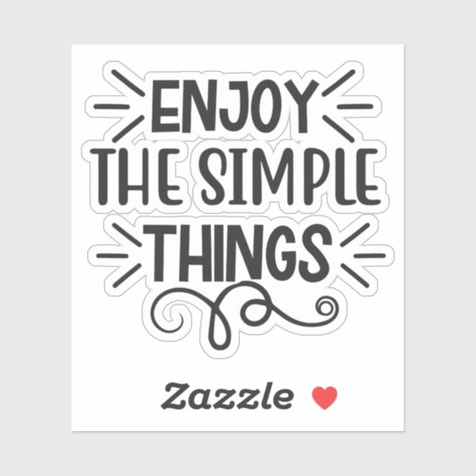 Sticker Profitez des choses simples (Feuille)