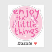 Sticker Profitez Du Design De Texte Little Things (Feuille)