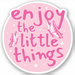 Sticker Profitez Du Design De Texte Little Things