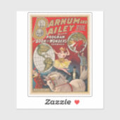 Sticker Programme vintage Barnum Et Bailey (Feuille)