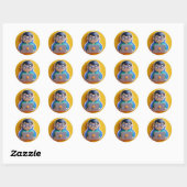 sticker, programmeur ronde sticker (Vel)