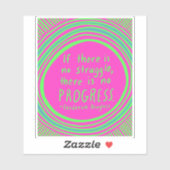 Sticker PROGRÈS DE LA LUTTE Douglass Citation Lime Green (Feuille)