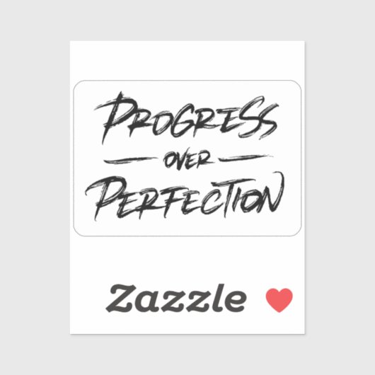 Sticker Progrès sur la perfection (Feuille)