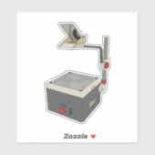 Sticker Projecteur HAP 80s 90s Overhead (Feuille)