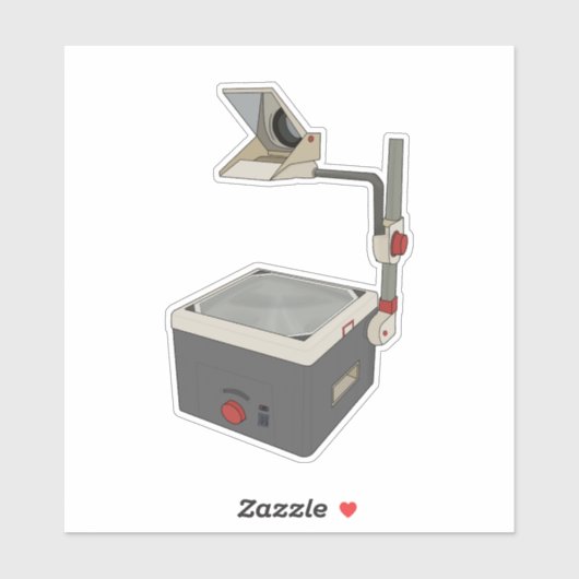 Sticker Projecteur HAP 80s 90s Overhead (Feuille)