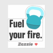 Sticker Promo Athlete Coach Kettlebell Fuel Your Fire (Feuille)