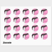 Sticker Promo Femme .45 rose (Feuille)
