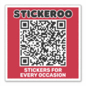 Sticker Promotion commerciale personnalisable Code QR Déca (Devant)