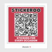 Sticker Promotion commerciale personnalisable Code QR Déca (Feuille)
