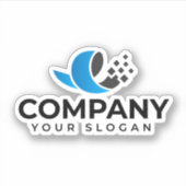 Sticker Promotion de l'entreprise personnalisée (Devant)