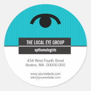 Sticker promotionnel optique iconographique