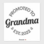 Sticker Promu À Grand-Mère Est. 2022 I (Feuille)