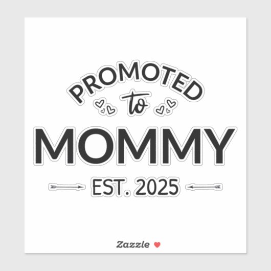 Sticker Promu À Mommy Est. 2025 II (Feuille)