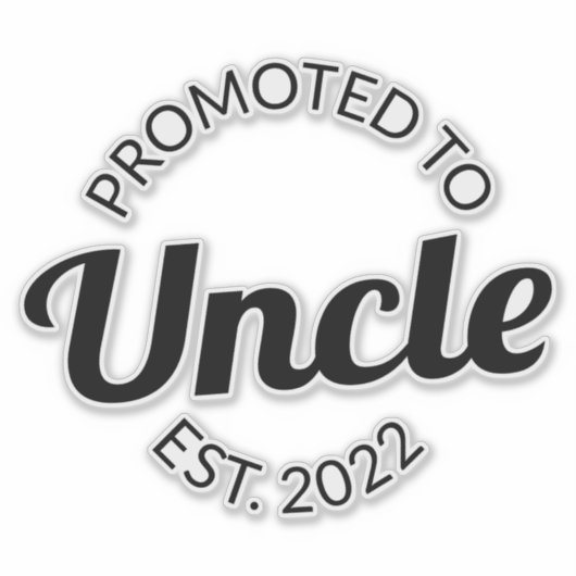 Sticker Promu À Oncle Est. 2022 I (Devant)