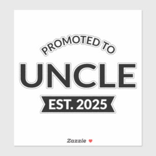 Sticker Promu À Oncle Est. 2025 II