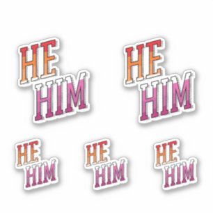 Sticker Pronoms lesbiens Il Lui
