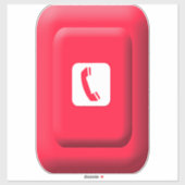 Sticker Prop de téléphone d'urgence (Feuille)