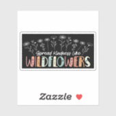 Sticker Propager la gentillesse comme l'inspiration Fleur (Feuille)