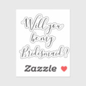 Sticker Proposition de déclaration Serez-vous ma servante  (Feuille)